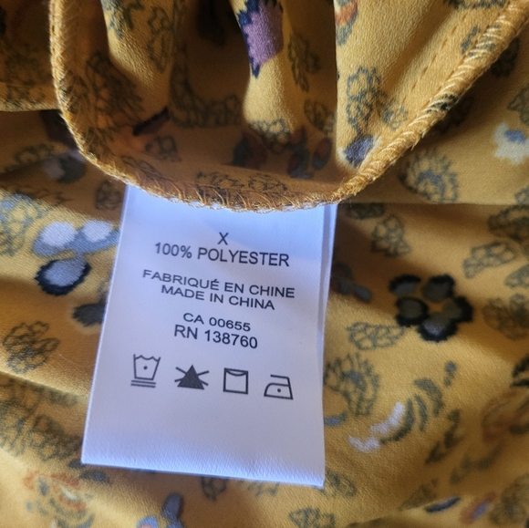 Floral Yellow Blouse - Picture 5 of 7